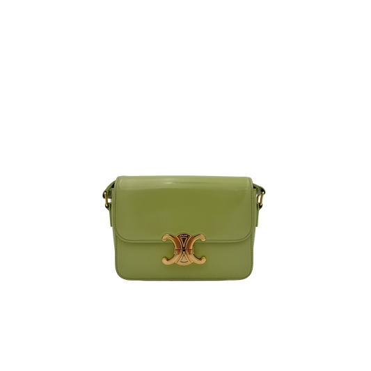 Celine Small Triomphe - Verde limone