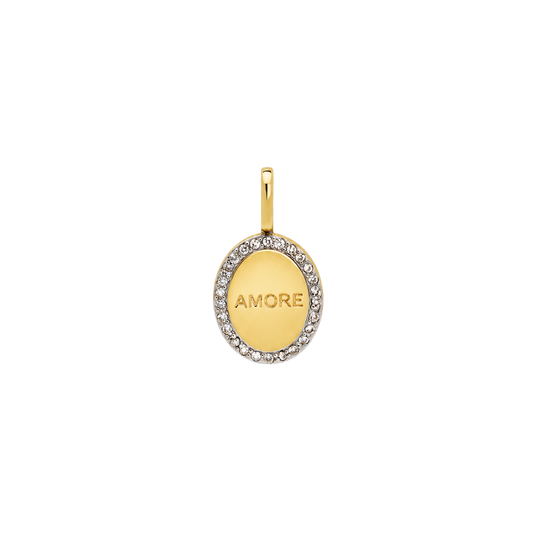 Amore Charm Pave Gold