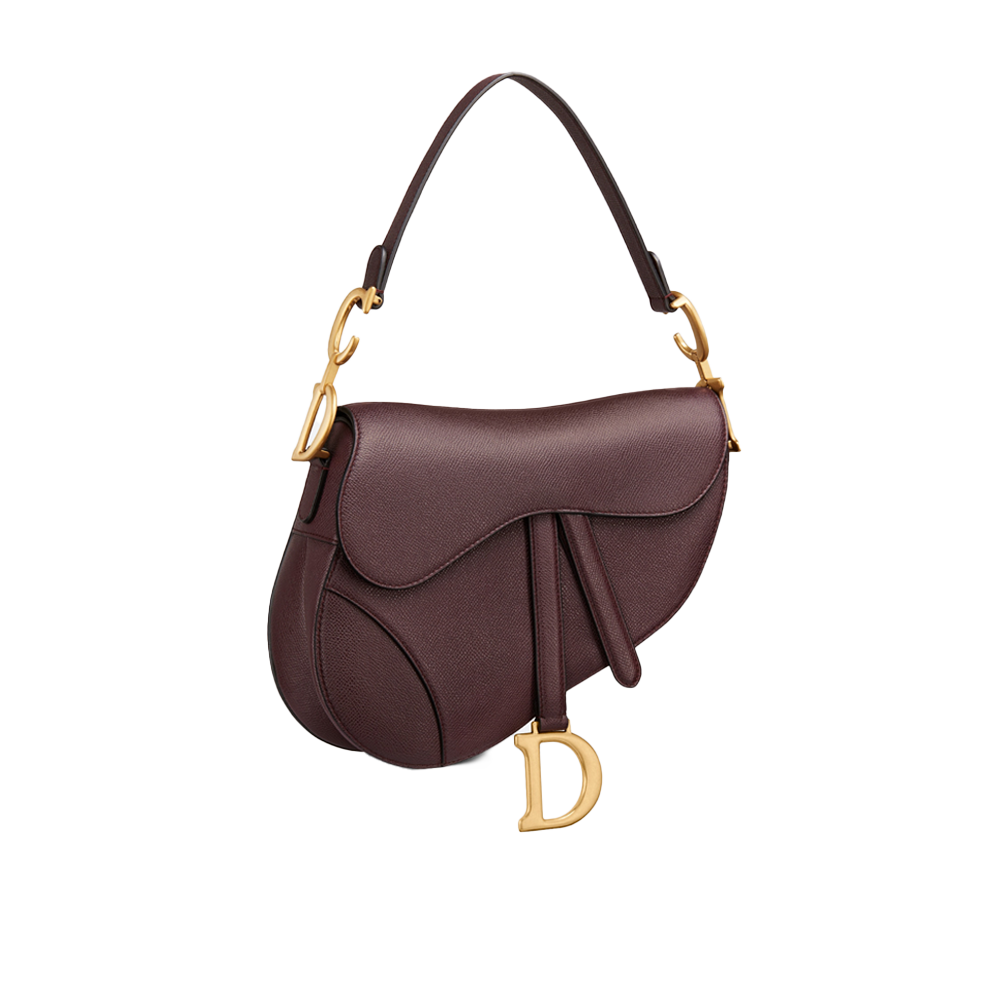 Bolso de mano Dior Saddlebag - Burdeos