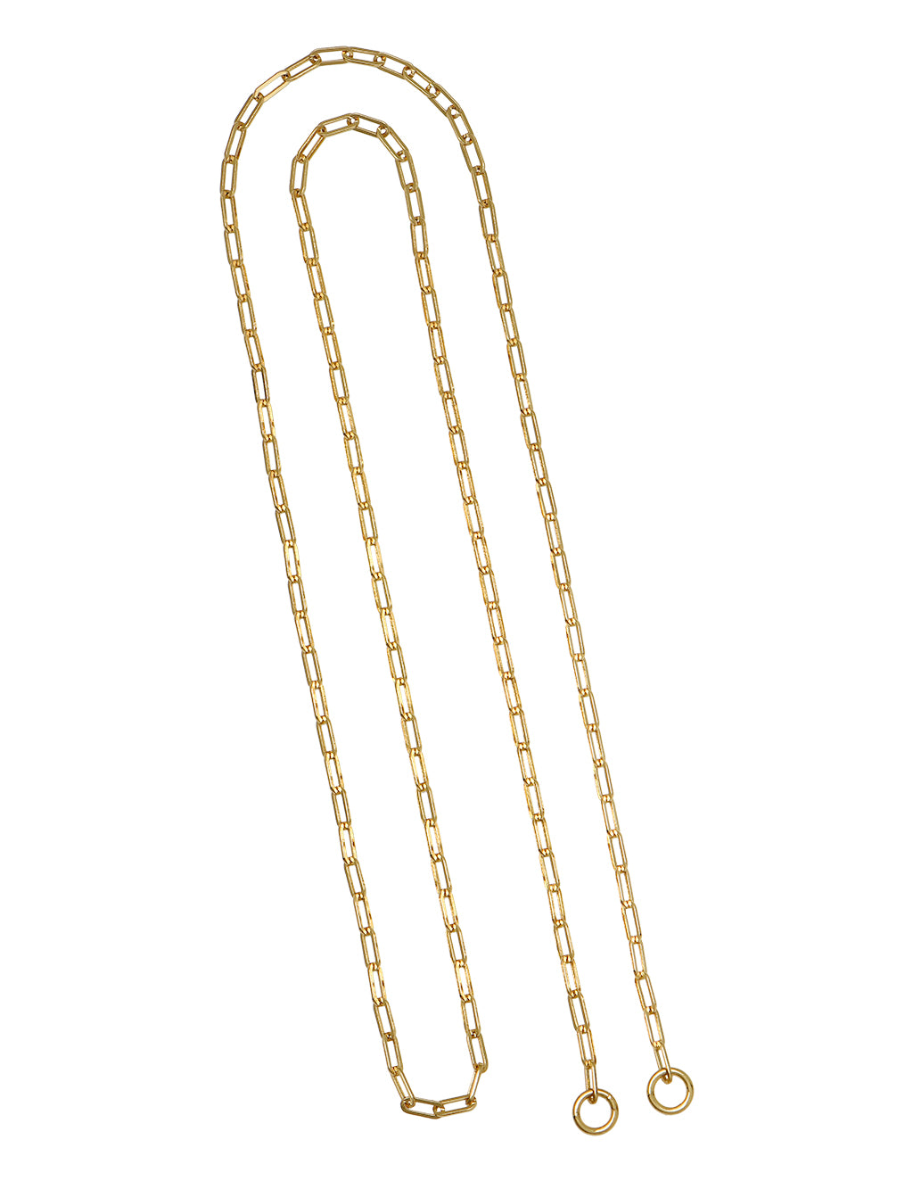 Grobe Gliederkette 50cm  Silver + Enhacer Silver