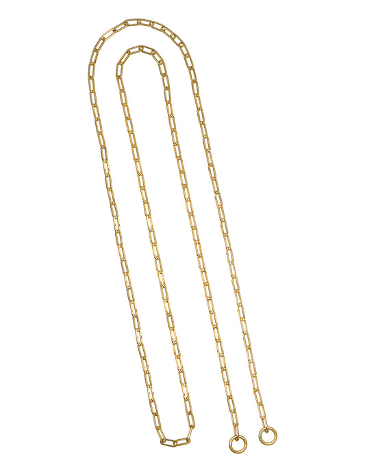 Grobe Gliederkette 50cm  Silver + Enhacer Silver