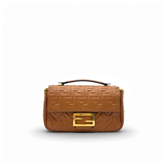 Fendi Baguette Chain Medium - Caramel