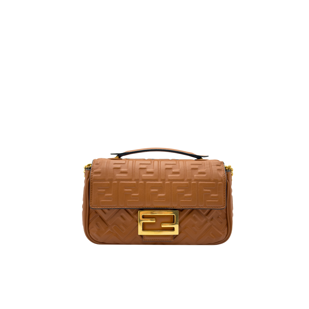 Fendi Baguette Chain Medium - Caramel