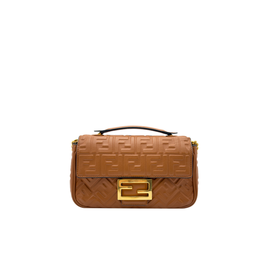 Fendi Baguette Chain Medium - Caramel