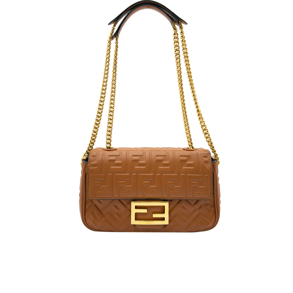 Fendi Baguette Chain Medium - Caramel