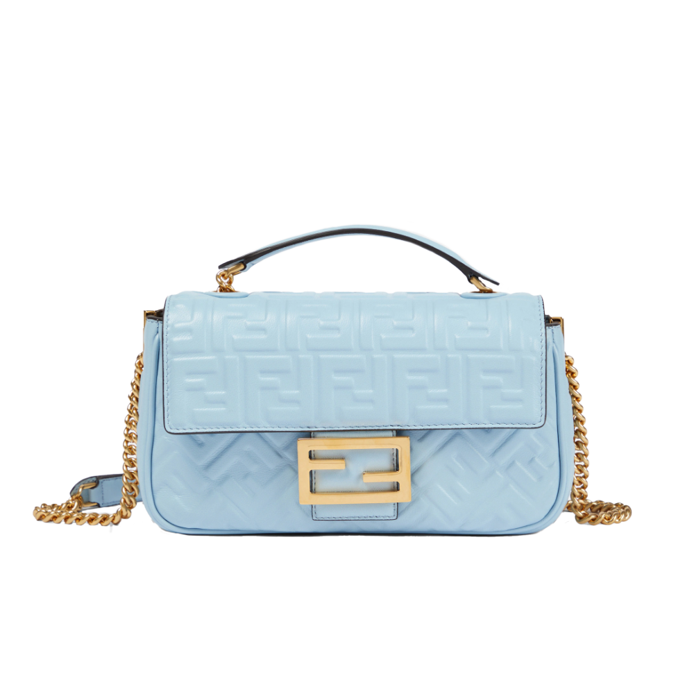 Cadena Baguette Fendi Mediana - Azul Claro