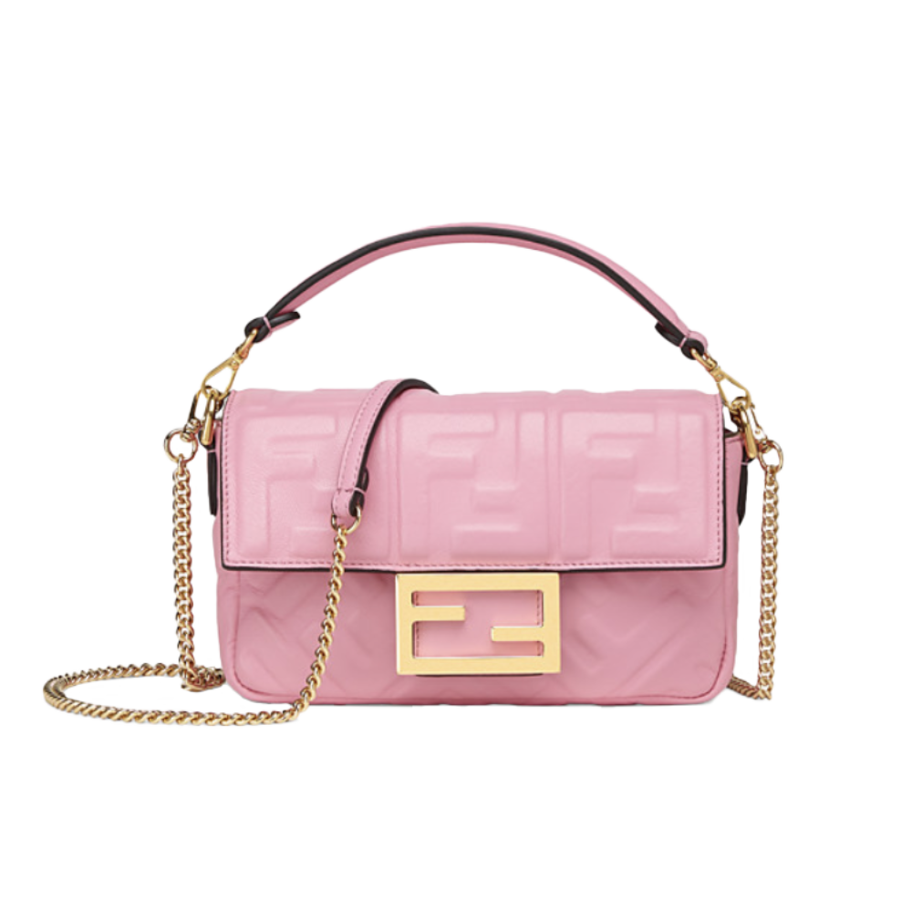 Fendi Baguette Chain Mini - Rosa