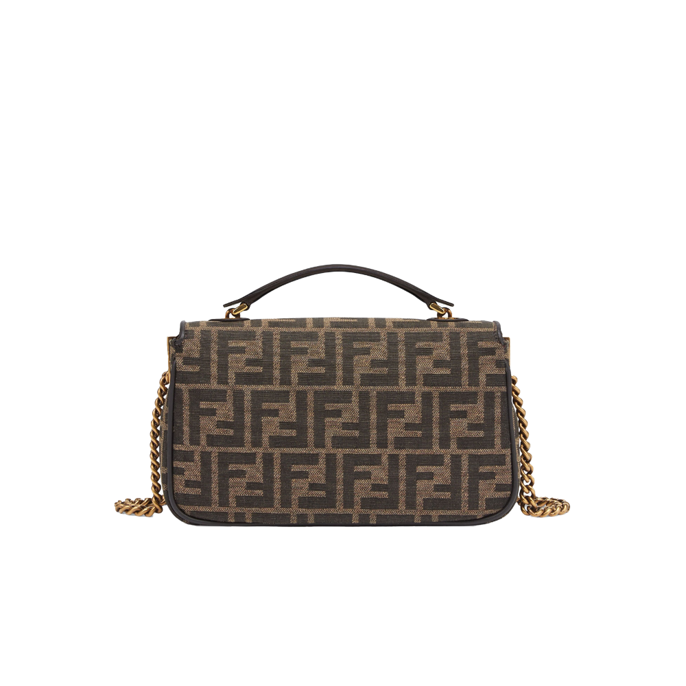 Fendi Baguette Chain Jacquard FF Medium - Brown