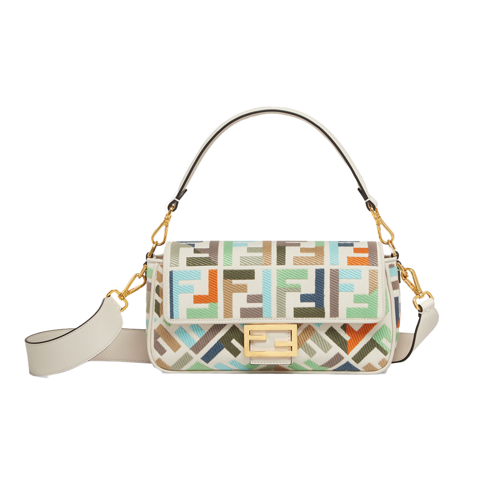 Fendi Baguette Canvas- Multicolor Spring