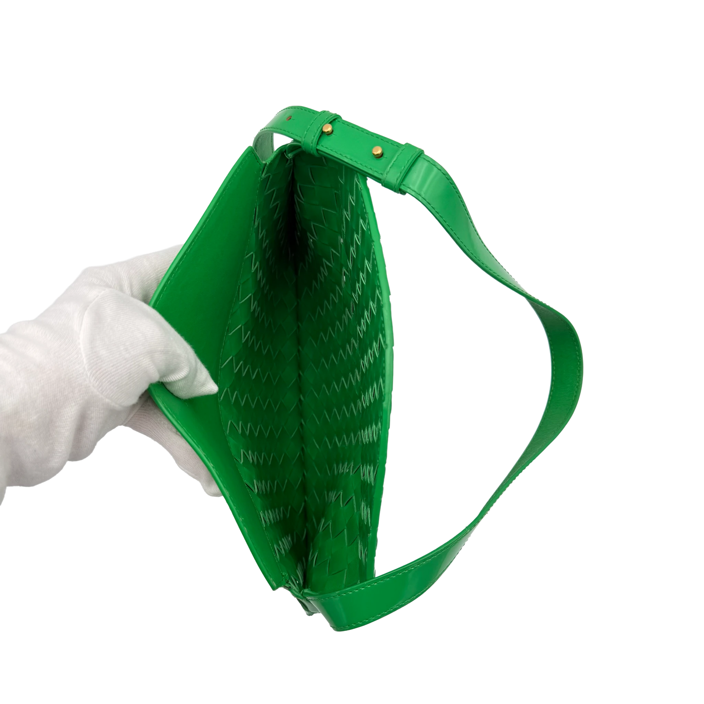 Sac à rabat Bottega Veneta - Herbe 