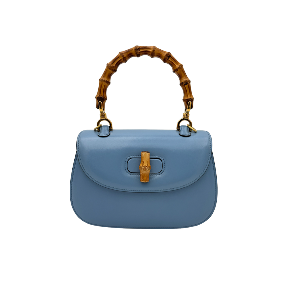 Gucci Mini Bamboo - Blu Naturale