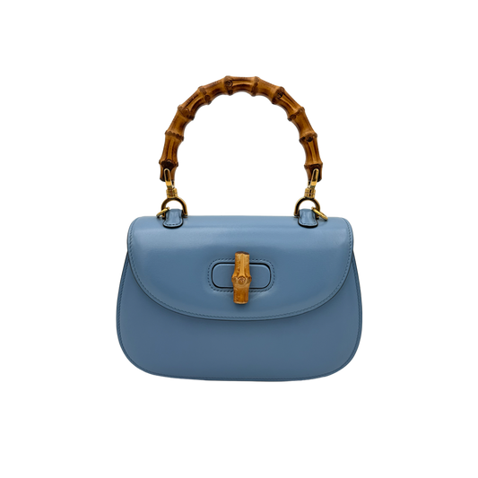 Gucci Mini Bamboo - Blu Naturale