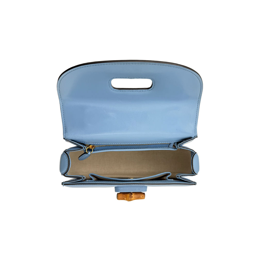 Gucci Mini Bamboo - Blu Naturale