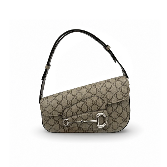 Gucci Horsebit Asymmetric - GG Print