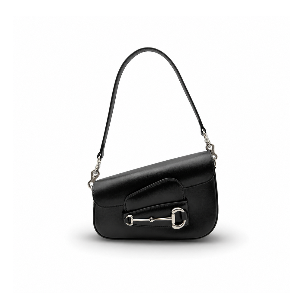 Gucci Horsebit Asymmetric Mini - Black