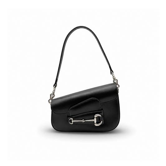Gucci Horsebit Asymmetric Mini - Black