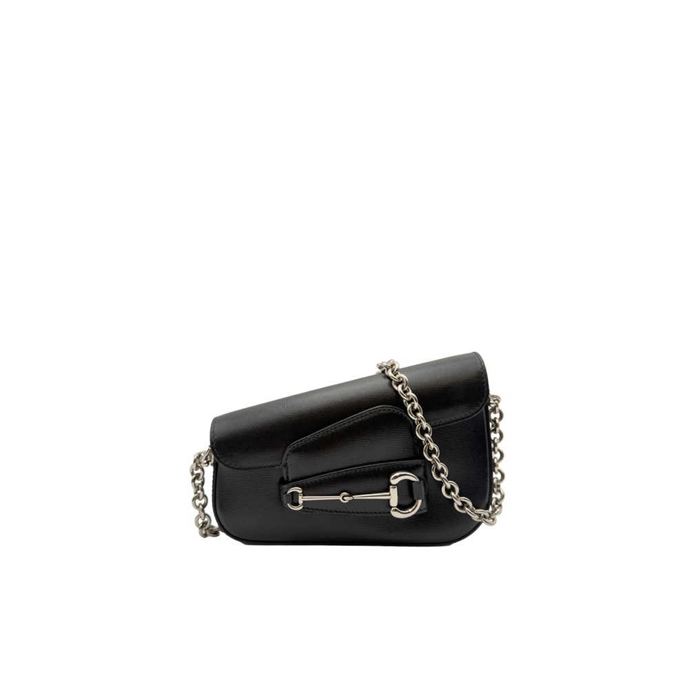 Sac asymétrique Gucci Horsebit - Imprimé GG