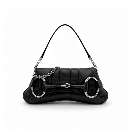 Gucci Horsebit Chain Medium - Black