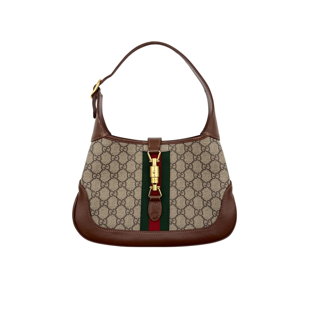 Sac hobo Gucci Jackie moyen monogramme - Beige