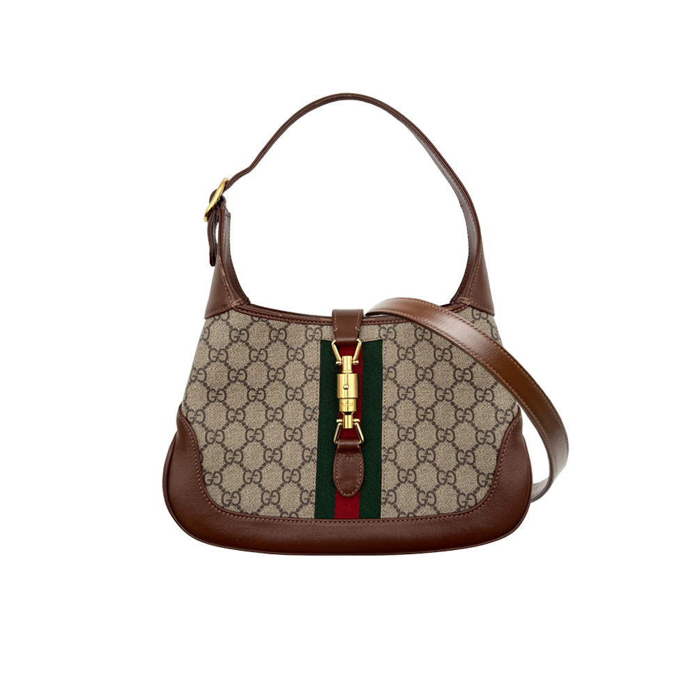 Sac hobo Gucci Jackie moyen monogramme - Beige