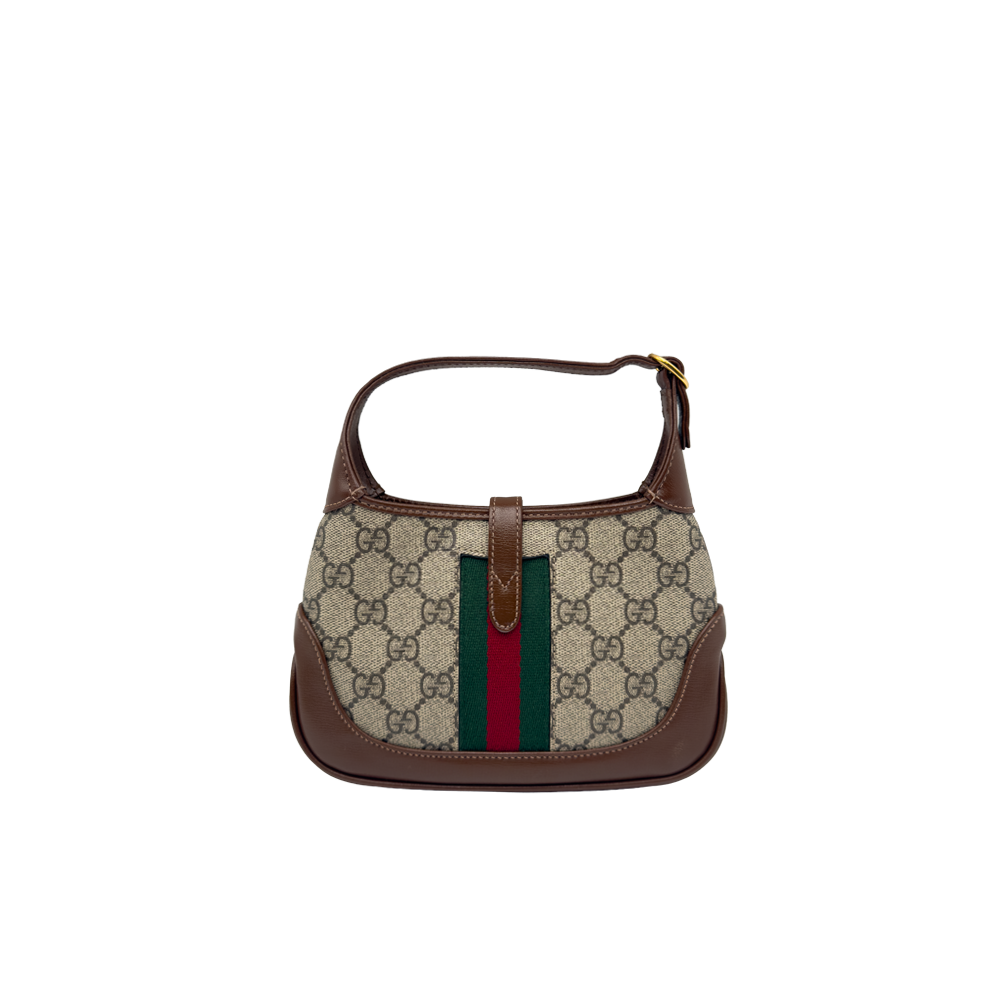 Sac hobo Gucci Jackie moyen monogramme - Beige