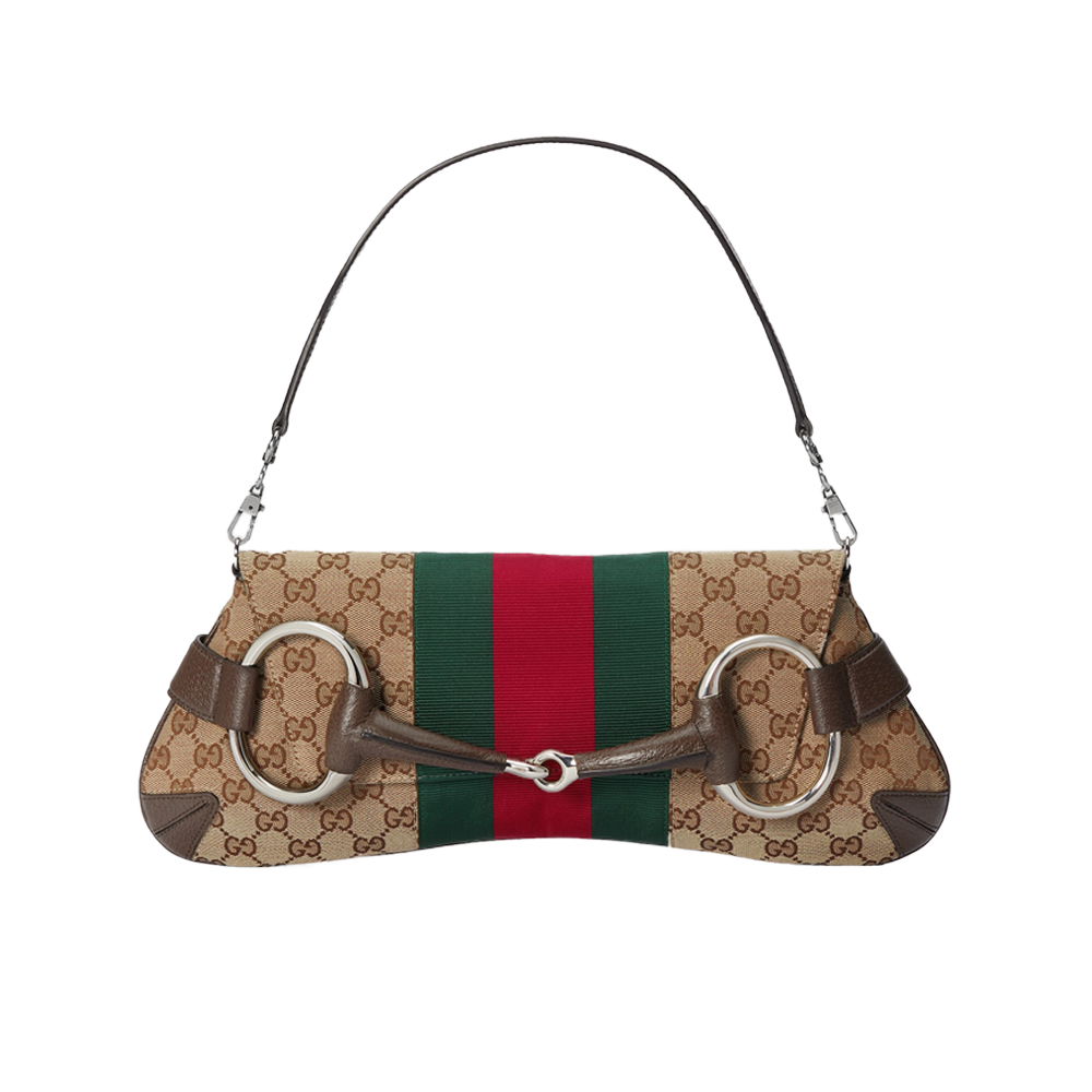 Chaîne Gucci moyenne à mors - Noire