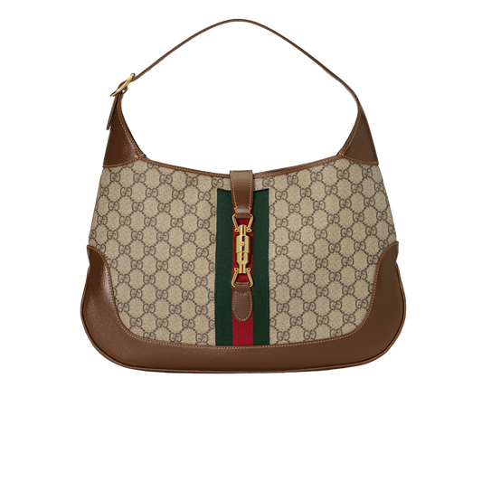 Gucci Medium Jackie Hobo Monogram - Beige