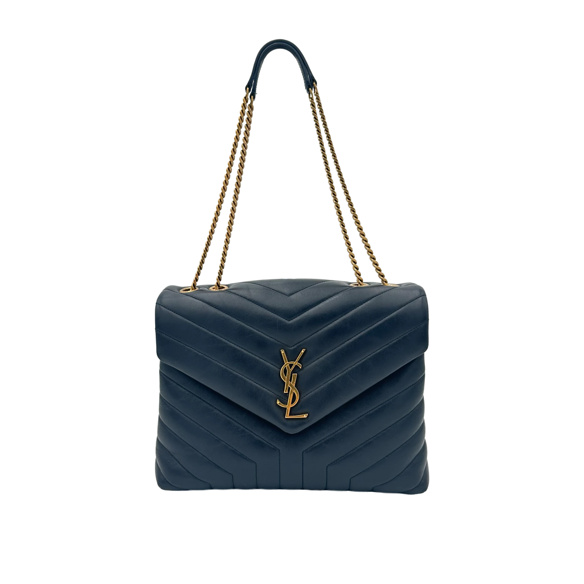 Saint Laurent Medium Lou Lou - Blu navy