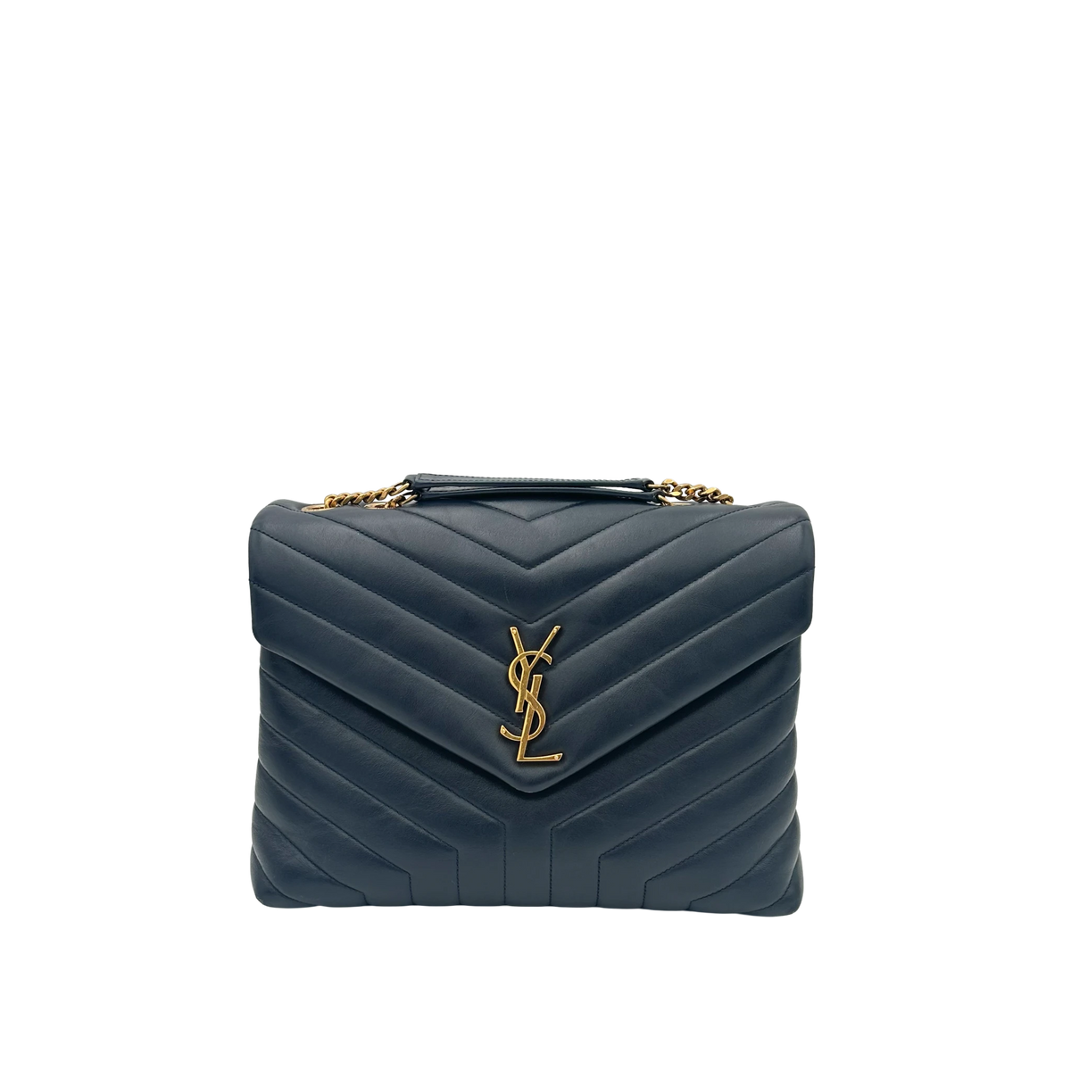Saint Laurent Medium Lou Lou - Blu navy