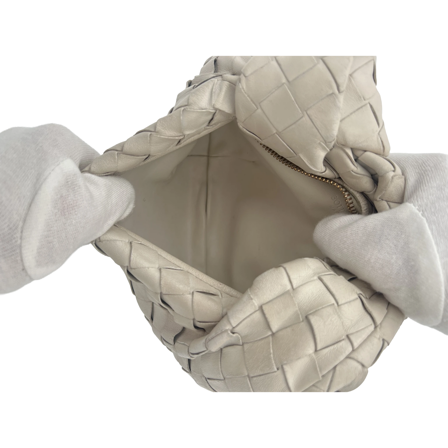 Bottega Veneta Mini Jodie - Blanc cassé 