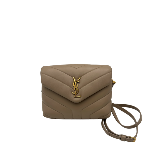 Saint Laurent Mini Lou Lou - Beige