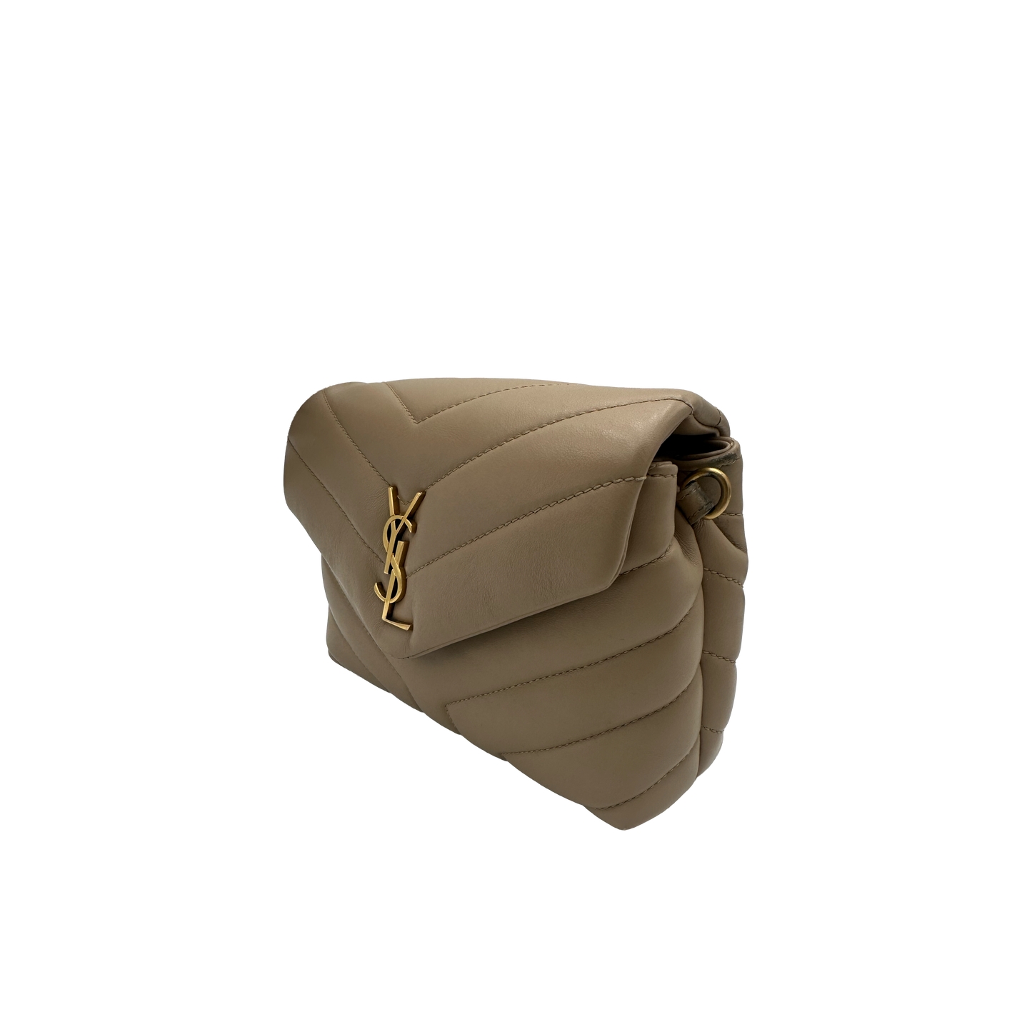 Saint Laurent Mini Lou Lou - Beige