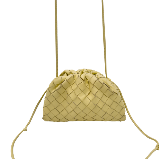 Bottega Veneta Mini Pouch Woven - Vanilla