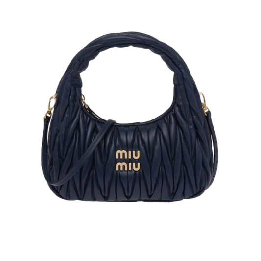 Miu Miu Small Wander - Navy