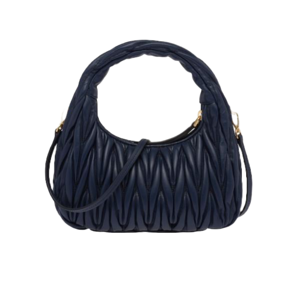 Miu Miu Small Wander - Blu navy