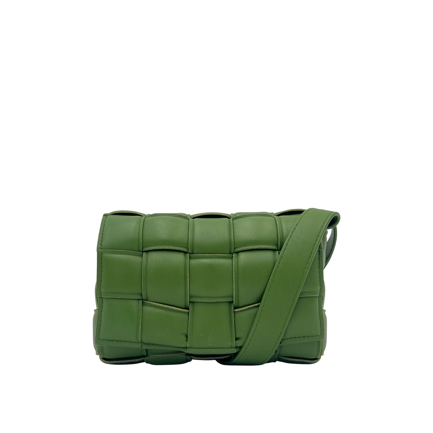 Mini cassetta imbottita Bottega Veneta - Avocado