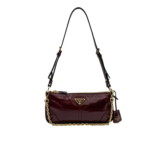 Prada Re-Edition 2002 Shoulder Bag Chain - Bordeaux