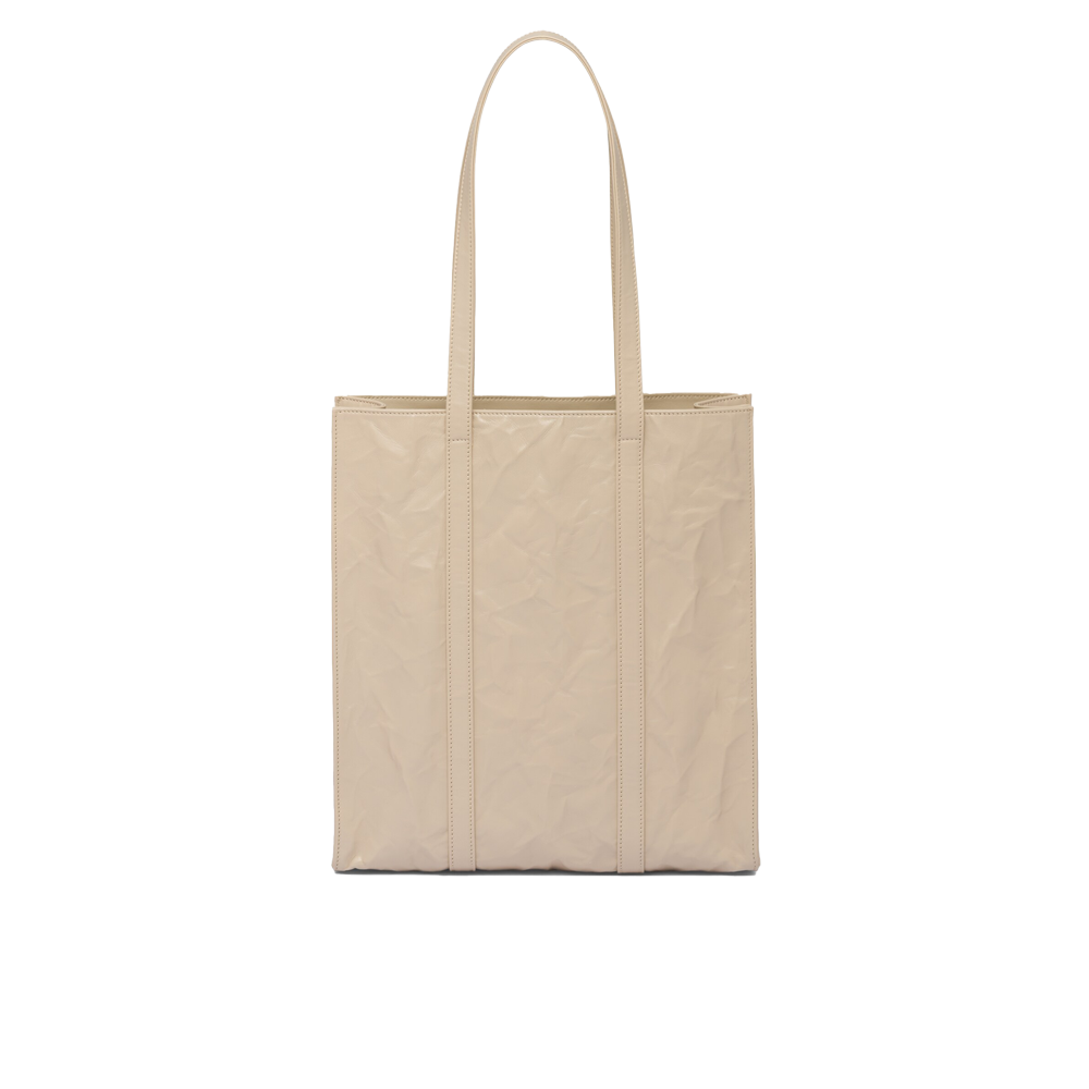 Prada Small Nappa Tote - Creme