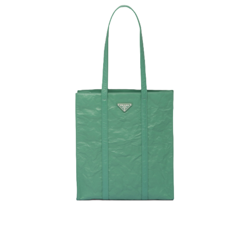 Prada Small Nappa Tote - Green