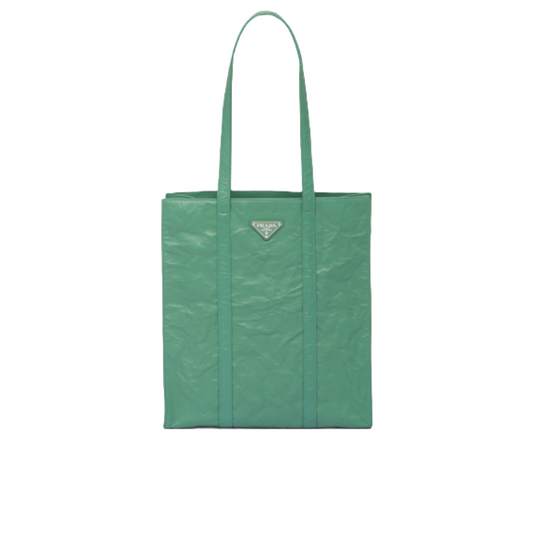 Prada Small Nappa Tote - Green