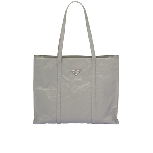 Prada Large Nappa Tote - Grey