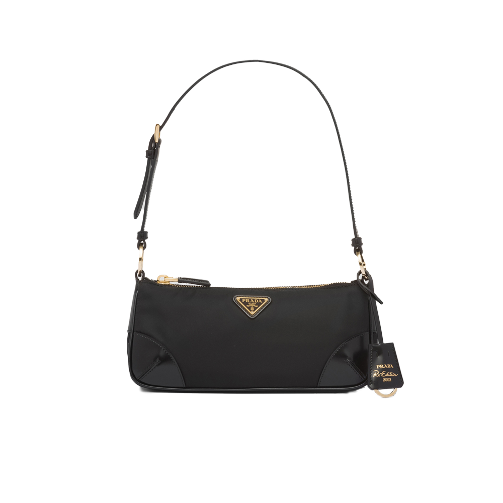 Prada Re-Edition 2002 Shoulder Bag Chain - Black