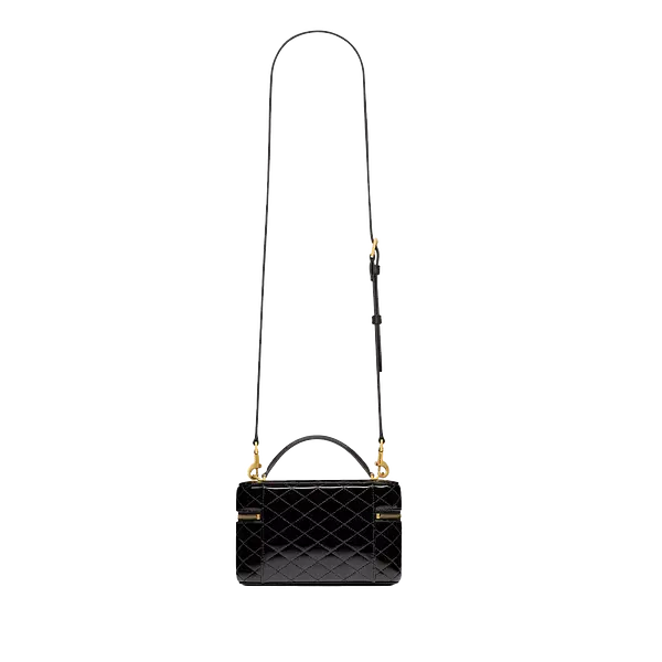 Saint Laurent Gaby Vanity Bag  Patent Leather - Black