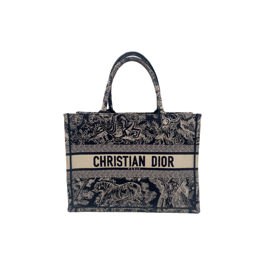 Dior Tote Book - Navy Jungle 